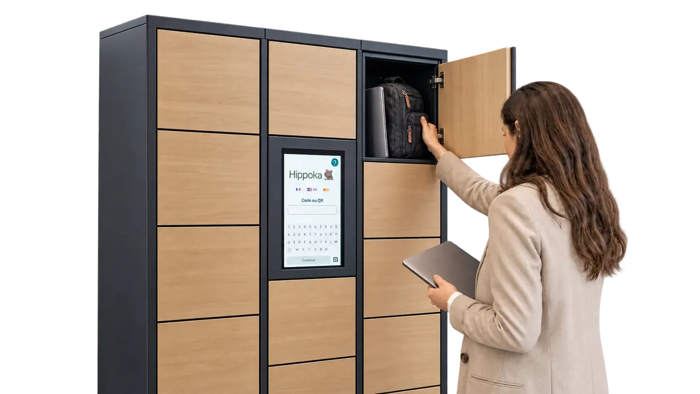 Casiers connectés et logiciel de gestion HIPPOKA