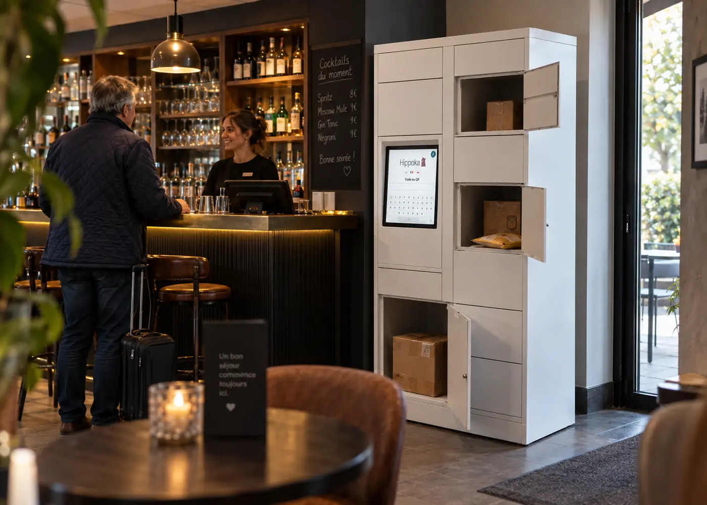 Armoire de casiers connectés pour équiper un site