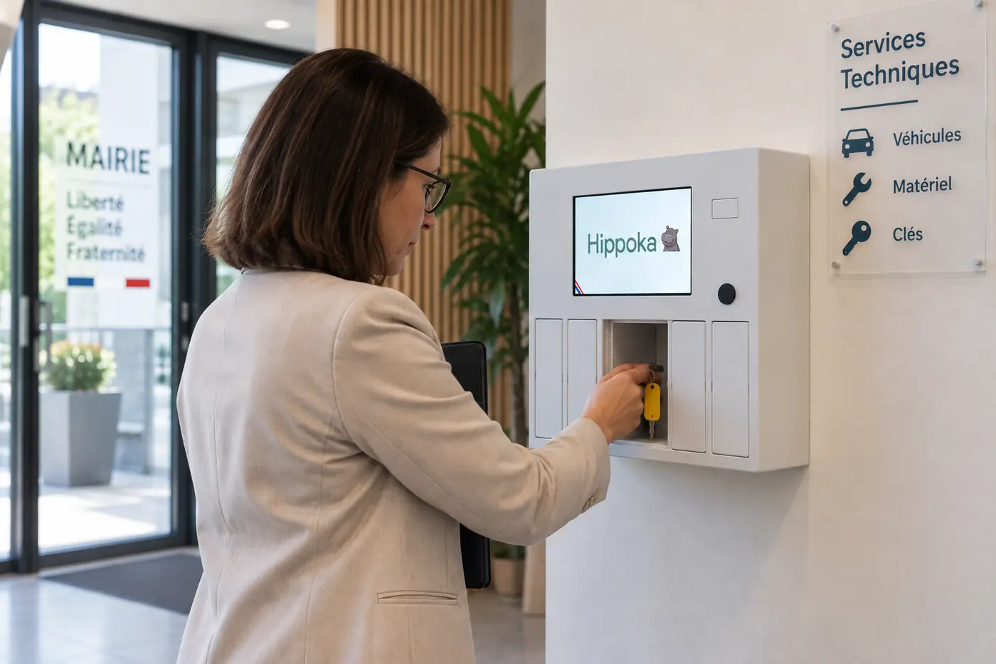 Gestion des clés de véhicules de service dans une collectivité avec HIPPOKA